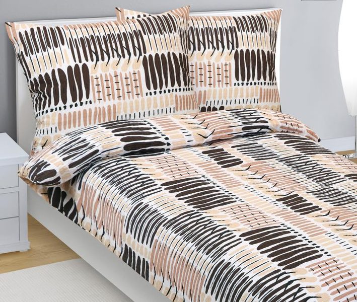 Povlečení krepové Hnědá,Béžová 80/377