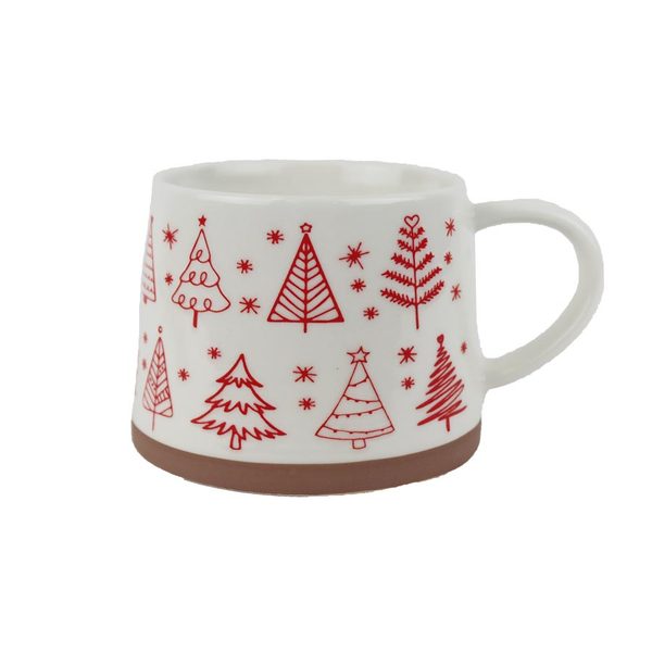 Vánoční porcelánový hrnek X8715-08 - 350ml; 380 g; D85xH76xBD99mm