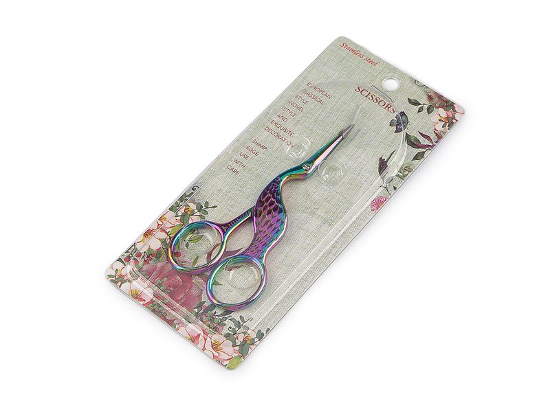 Nůžky vyšívací čáp délka 10 cm