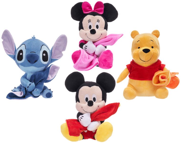 PLYŠ Disney postavička 21cm sedící s dekou 4 druhy *PLYŠOVÉ HRAČKY*