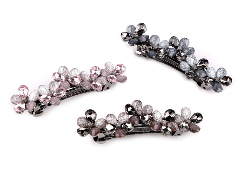 Francouzská spona do vlasů květ