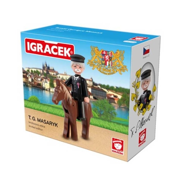 IGRÁČEK T.G.Masaryk figurka 7,5cm v krabičce STAVEBNICE