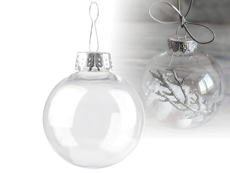 Baňka k dozdobení Ø6 cm 2 kusy