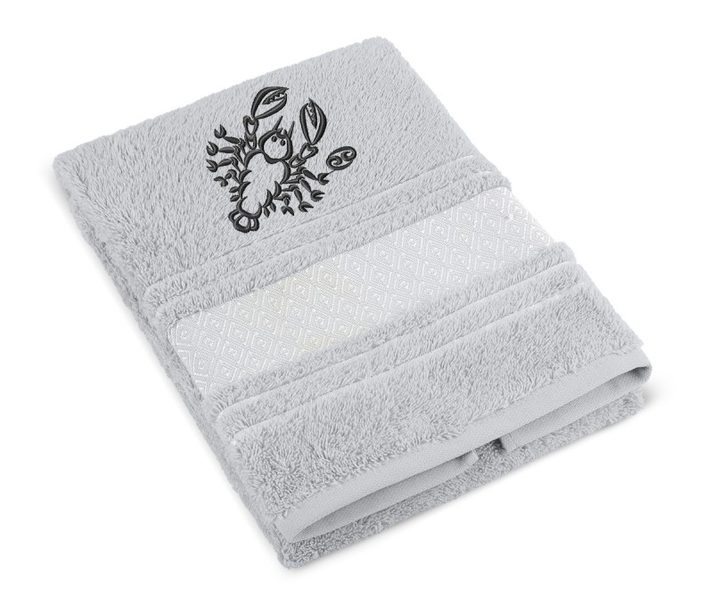 Froté ručník mozaika se znamením RAK Šedá 123/042