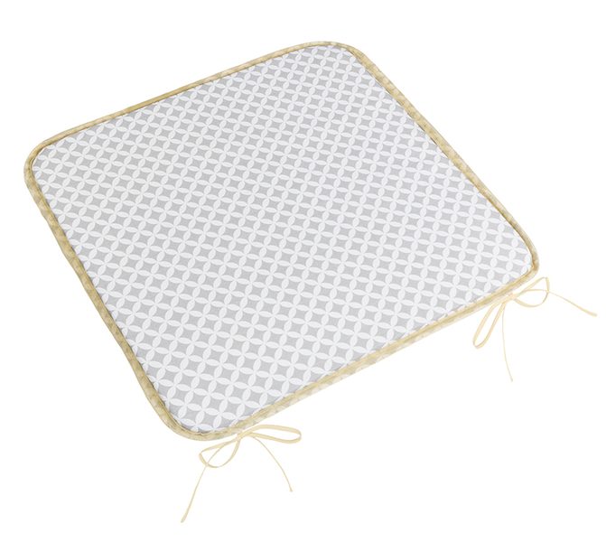 Sedák Adéla hladký Šedá,Bílá 34/905