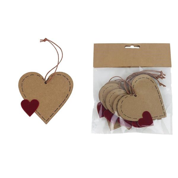 Jmenovka na dárek, 6 ks A0249 - 7.5 × 7,5 × 0.2 cm