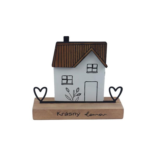 Dekorace domeček K4700 - 12×4×10.80 cm