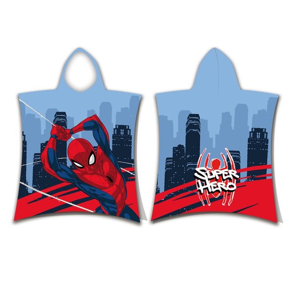 Plážová osuška pončo Spider-man Super hero 50x115 cm