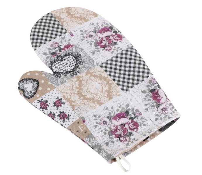 Kuchyňská chňapka Vínová,Šedá,Béžová CH/408 28x18 cm