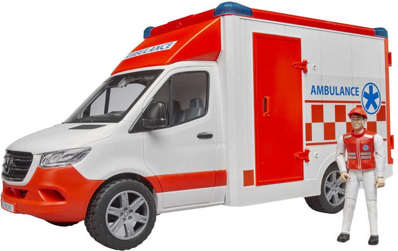 Bruder Mercedes-Benz Sprinter sanitka s řidičem (baterie, světlo, zvuk) 02676