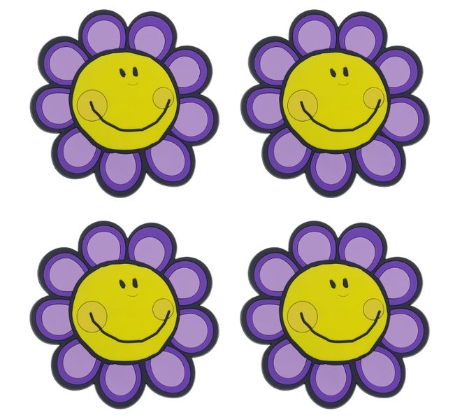 Podtácek sada 4 ks Fialová 1100/062 10x10 cm - 4ks