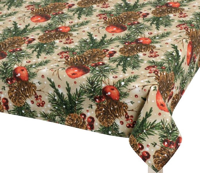 Ubrus VÁNOCE Zelená,Béžová,Oranžová 4300/125
