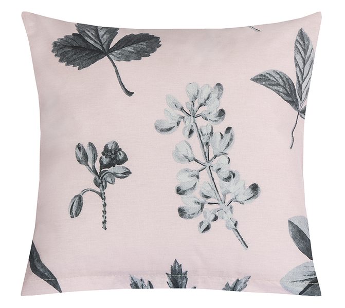 Povláček bavlněný Šedá,Růžová 90/217 40x40 cm