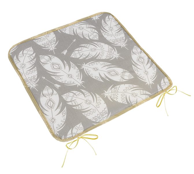 Sedák Adéla hladký Šedá,Bílá 34/237 40x40 cm