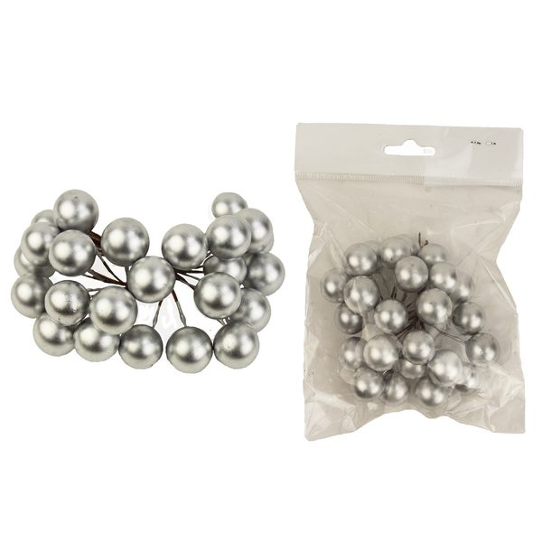 Kulaté dekorace bobule X0527 - 6,5 cm