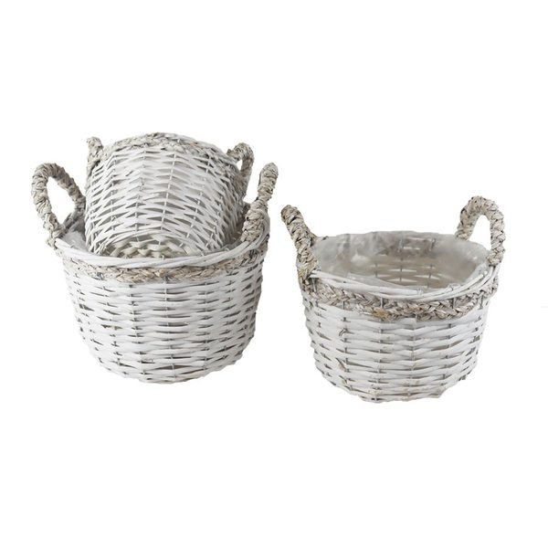 Obal k osázení s plastem, 3 ks P2256 - 19x14x17cm