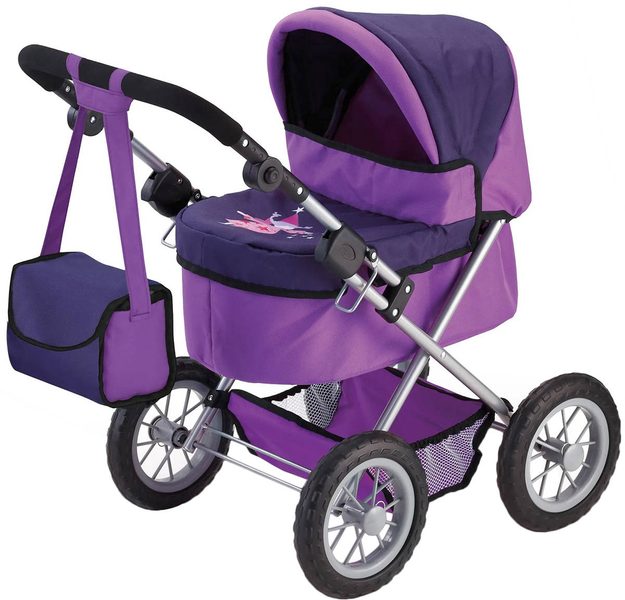 Bayer hluboký kočárek pro panenku 67×41×67 cm fialový