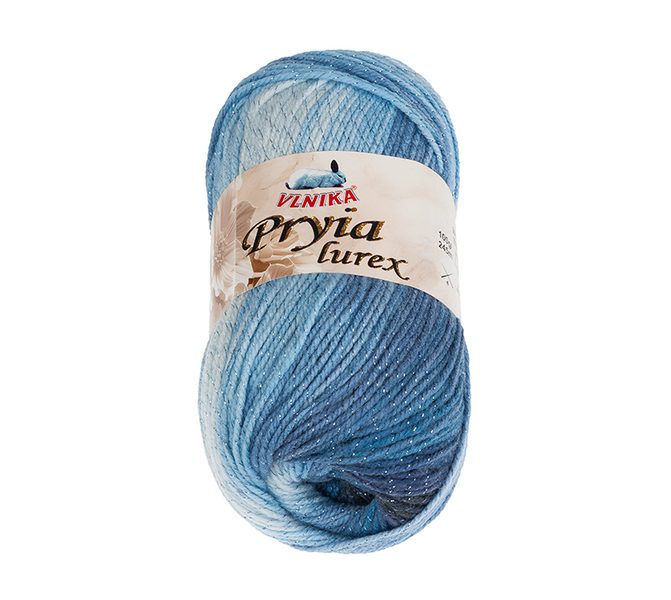 Příze PRYIA lurex Modrá 313 100g / 245 m