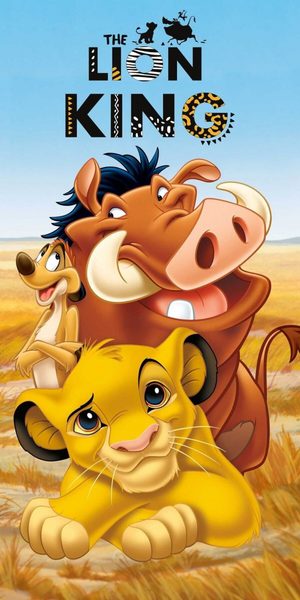 Osuška Lion King 01 70x140 cm