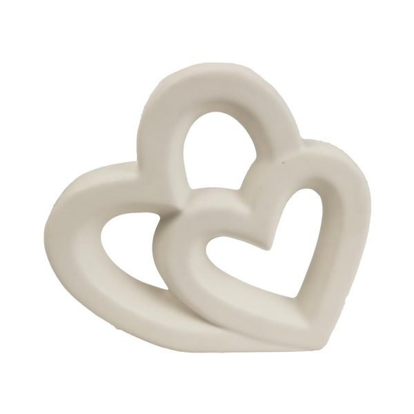 Dekorace srdce X4203-01 - 15 x 3.5 x 13.5 cm