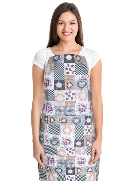 Kuchyňská zástěra DITA Šedá 7750/408 zástěra 67x84 cm