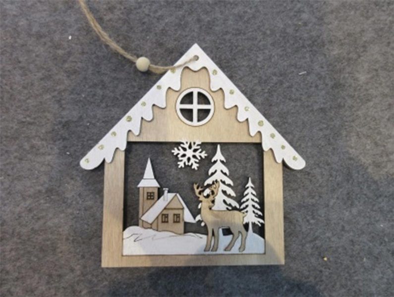 Vánoční dekorace k zavěšení D6445 - 15 cm