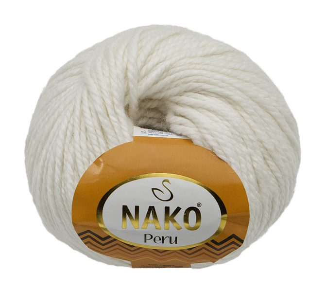 Příze PERU - 100g / 130 m bílá 208