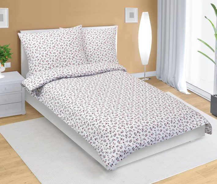 Povlečení flanelové Červená 12/121 140x200, 70x90 cm