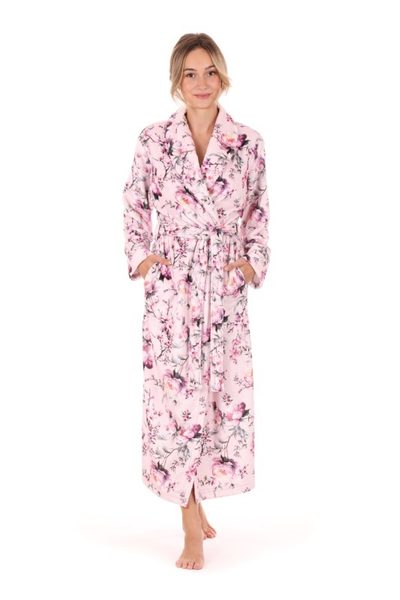 Dámský květinový župan TOYA růžová 21 26 0100