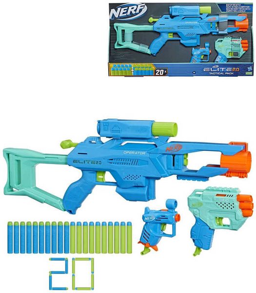 Nerf Elite 2.0 Tactical Pack (3 blastery, 20 šipek) Hasbro