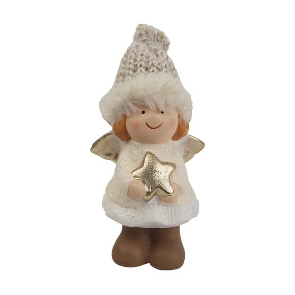 Dekorační anděl X4131 - 9 x 6 x 13.5 cm