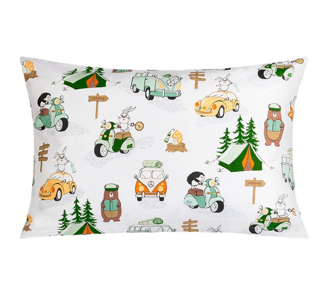 Povláček bavlna Bílá,Zelená,Hnědá 45/020 40x60 cm