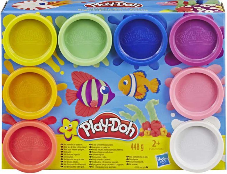 HASBRO PLAY-DOH Modelína dětská set 8 kelímků neonové barvy 2 druhy