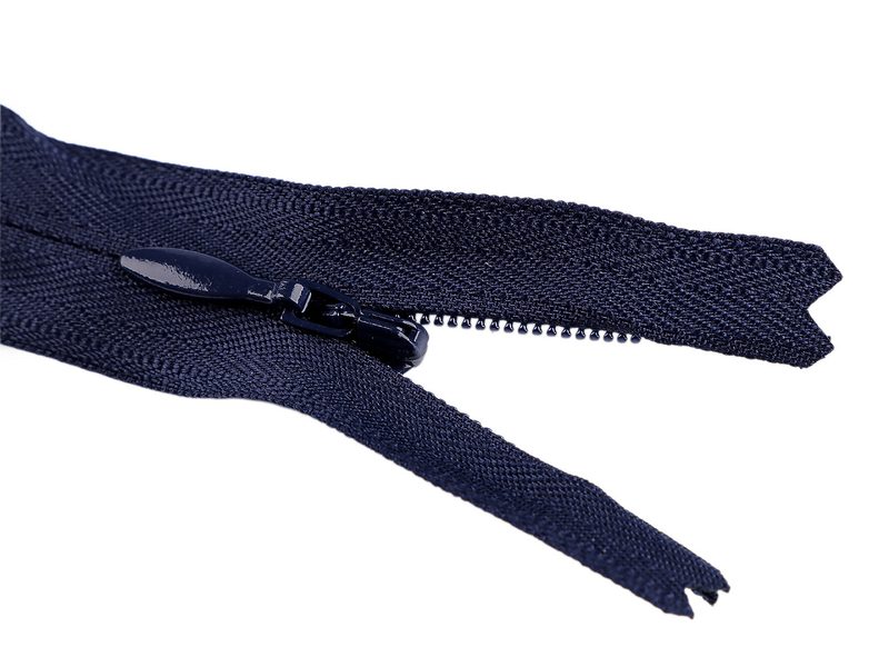Spirálový zip skrytý YKK No 4 délka 25 cm