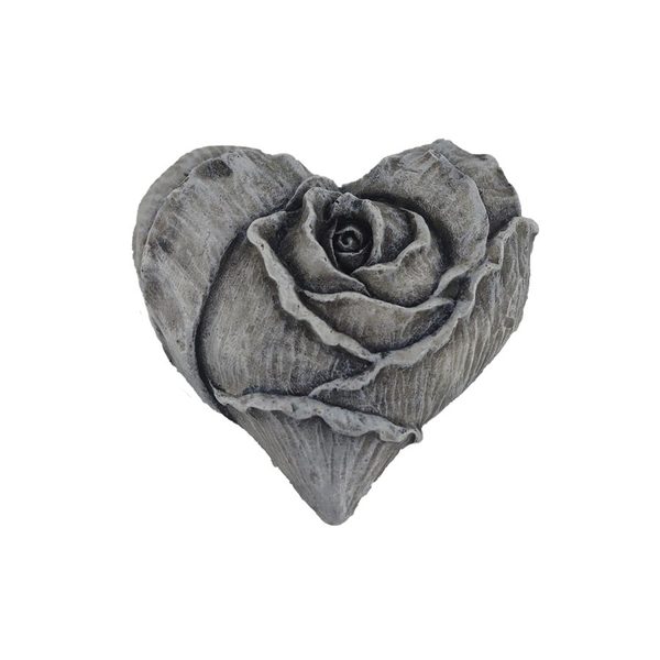 Dekorace na hrob srdce X6470/2 - 11 × 10,5 × 4 cm