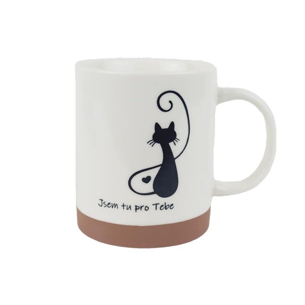 Porcelánový hrnek kočka X8719 - 360ml; 345 g; D80xH95xBD78mm