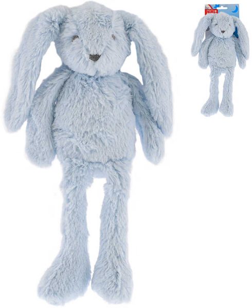 PLYŠ Zajíček modrý 37cm dlouhé nohy Mini Club