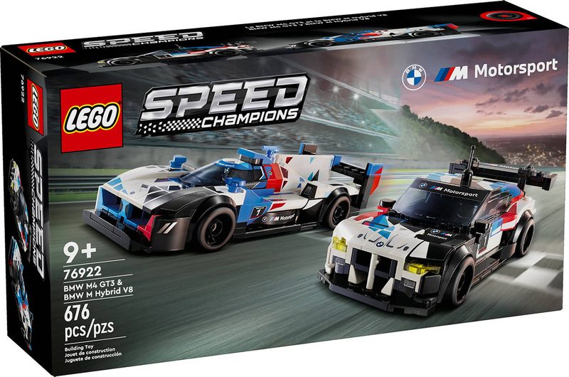 LEGO SPEED CHAMPIONS BMW M4 GT3 + BMW M Hybrid V8 76922