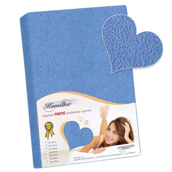 Prostěradlo froté Modrá /025 120x200 cm