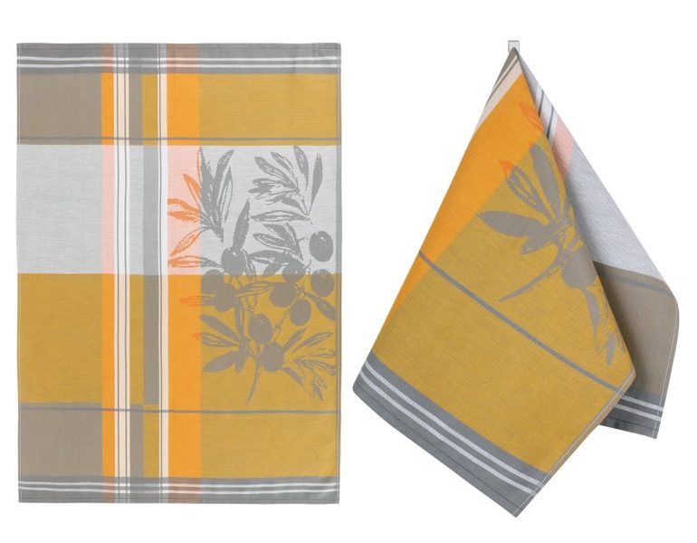 Kuchyňská utěrka 1 ks Žlutá,Šedá 175A