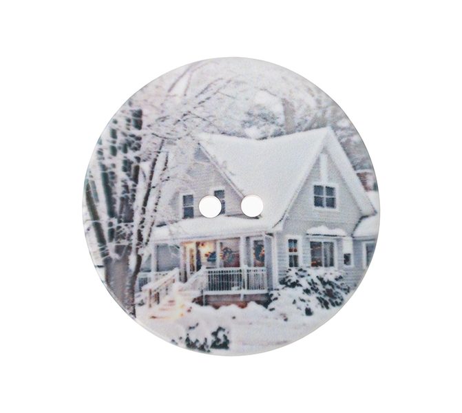 Knoflík - sada 3 ks Bílá,Hnědá 401680