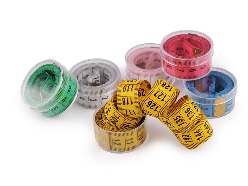 Metr krejčovský prémiový 150 cm v plastovém pouzdře