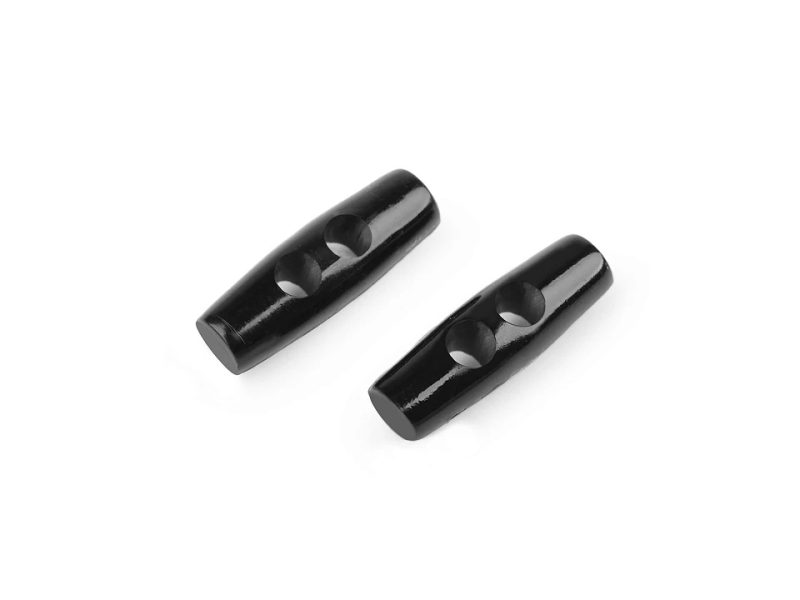 Plastový knoflík oliva 10x31 mm 10 kusů