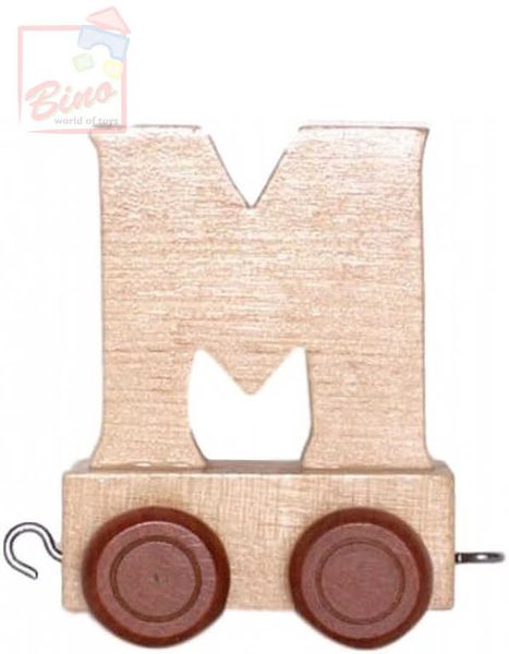 Vagónek písmeno M doplněk k vláčku s abecedou