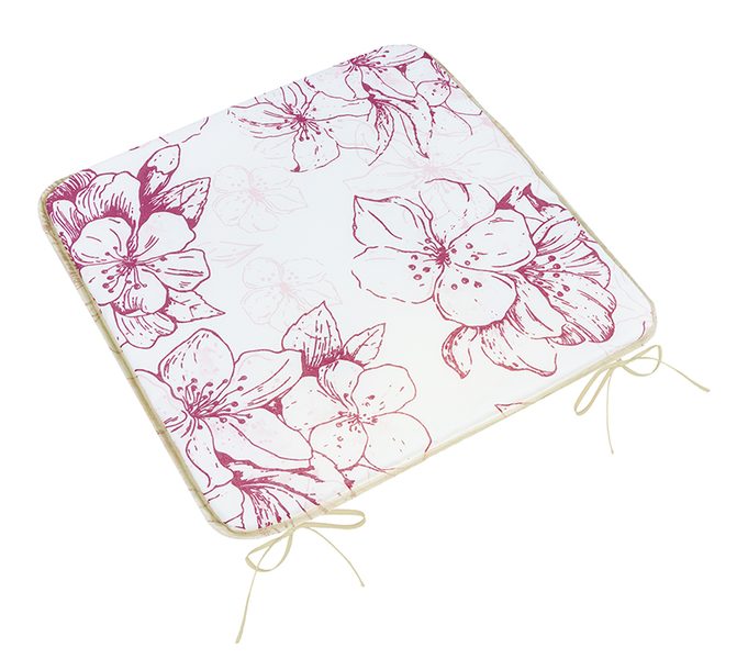 Sedák Adéla hladký Vínová,Bílá 34/184