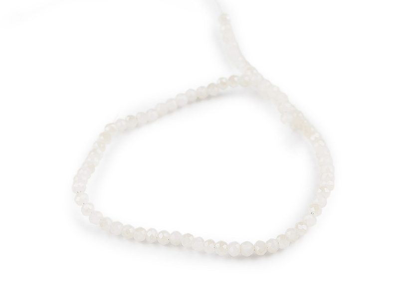 Skleněné korálky broušené ohňovky 3 mm na drátku