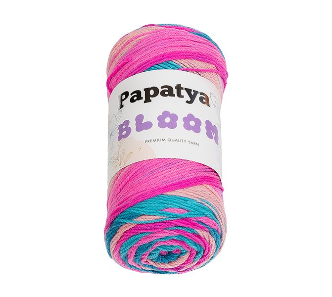 Příze PAPATYA BLOOM Růžová,Modrá,Tyrkysová 09 100g / 335 m