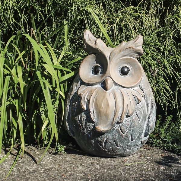 Dekorace sova X3254 - 26 x 23 x 34 cm