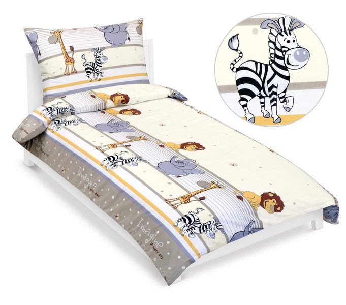 Povlečení bavlněné Junior Béžová 90/038 140x200, 70x90 cm