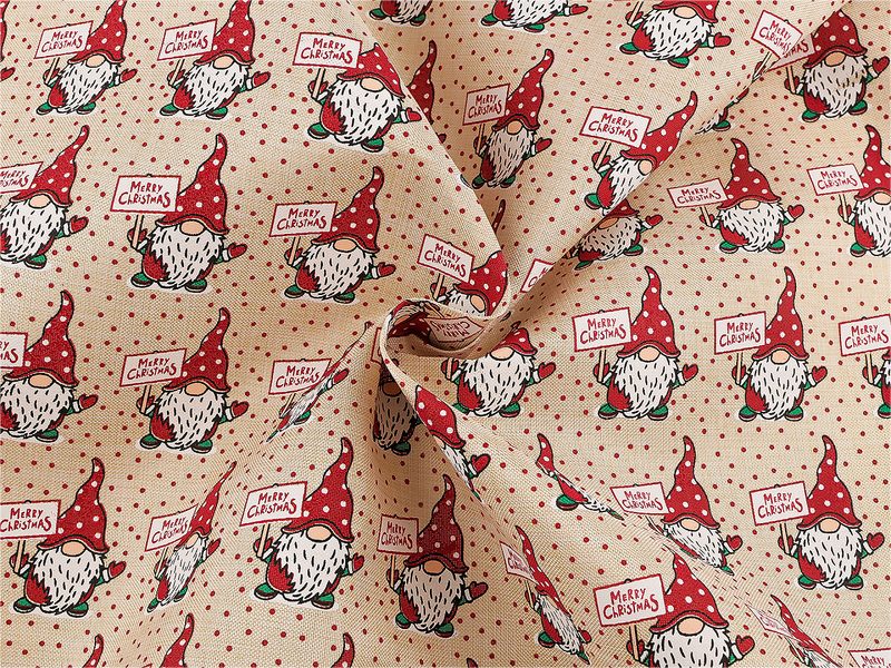 Vánoční dekorační METRÁŽ skřítek